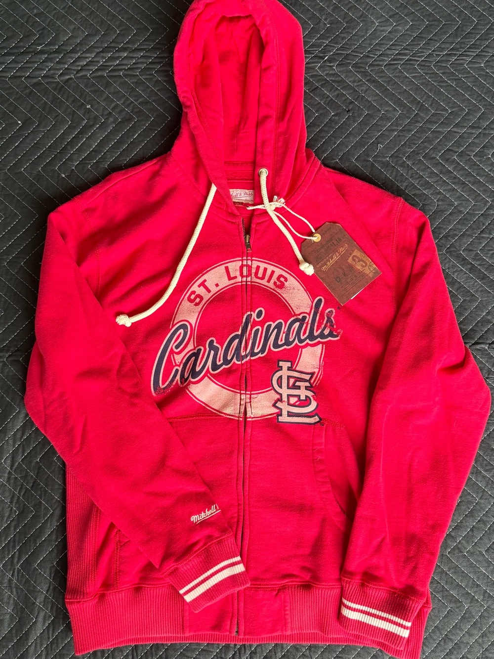 Mitchell & Ness St. Louis Cardinals Red Full-Zip Hoodie